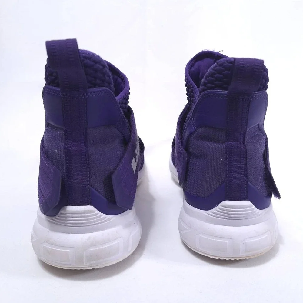 Nike LeBron Soldier 12 XII‎ SFG Purple Silver Basketball Shoes Sz 13.5 Sneakers